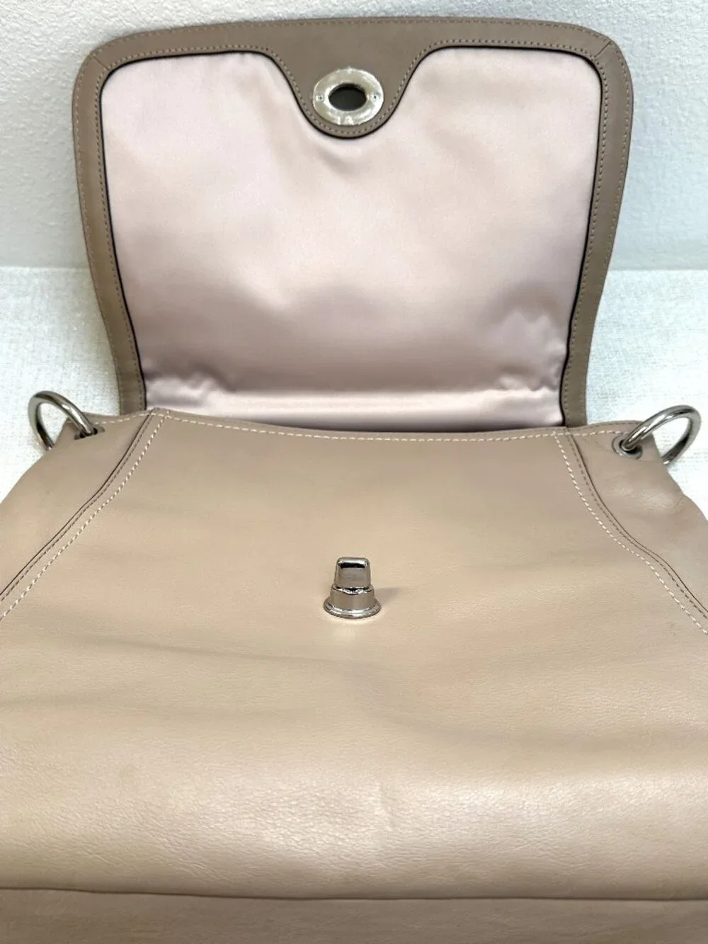 Coach Park Woven Leather Flap, style F23912 Tan Leather, satchel, NWOT - $548